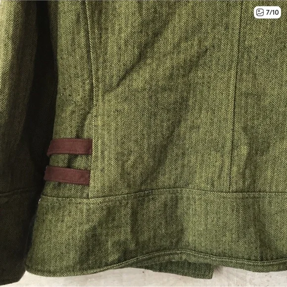 Columbia XCO Women's Equestrian Jacket Green Herringbone jacket - Picture 6 of 7